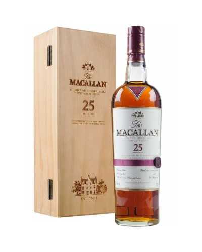 The Macallan 25 Year Sherry Oak Scotch Single Malt  750ml - 