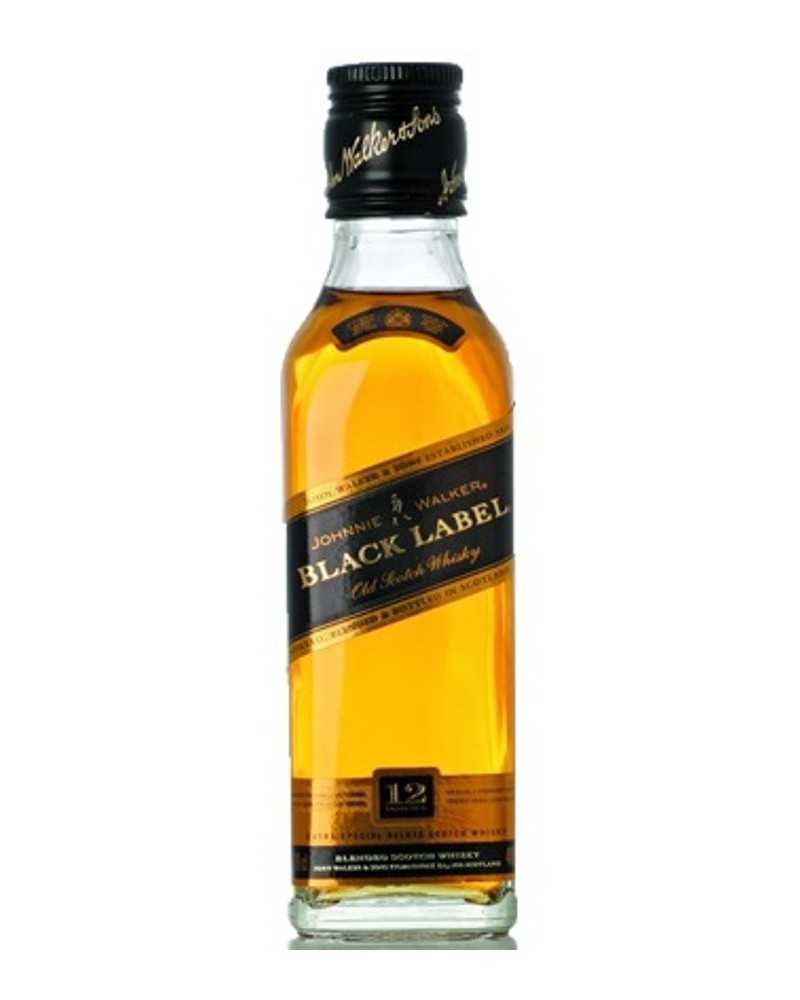 Johnnie Walker Scotch Black Label mini bottles 12pk (50ml) - 