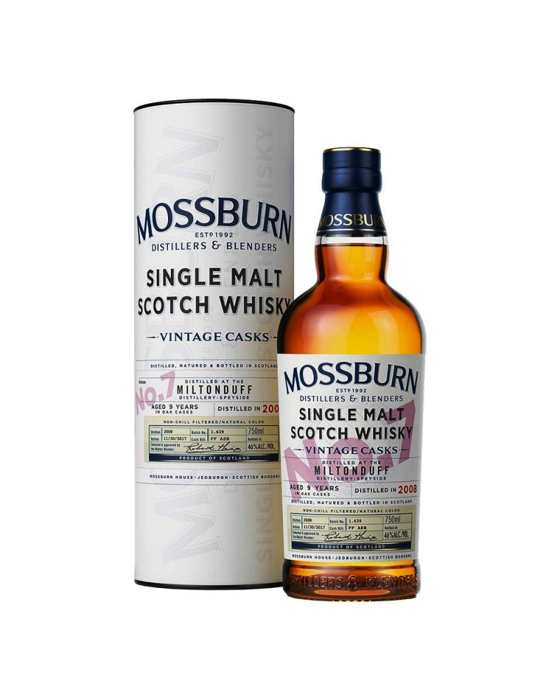 Miltonduff Scotch Single Malt 9 Year By Mossburn 750ml - 