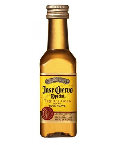 Jose Cuervo Tequila Especial Gold 10 Mini Bottles of 50ml - 