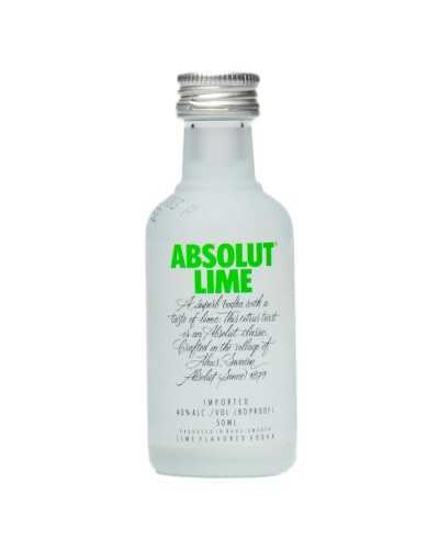 Absolut Vodka Lime 12 mini bottles 50ml - 