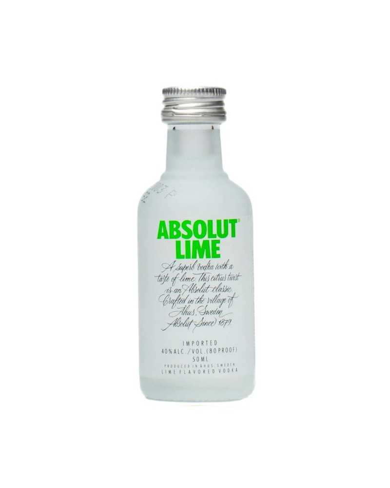 Absolut Vodka Lime 12 mini bottles 50ml - 