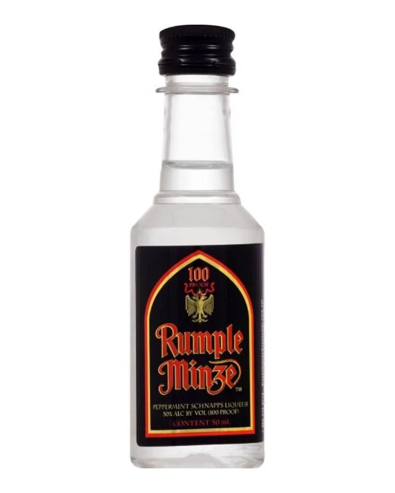 Rumple Minze Schnapps Peppermint 12 Mini Bottles 50ml - 