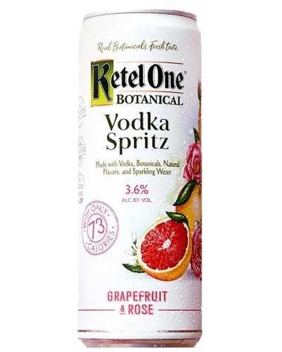 Ketel One Botanical Vodka Spritz Grapefruit & Rose 355ml (12Pk Cans) - 