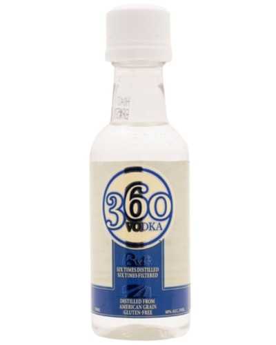 360 Vodka 20 Mini Bottles 50ml - 