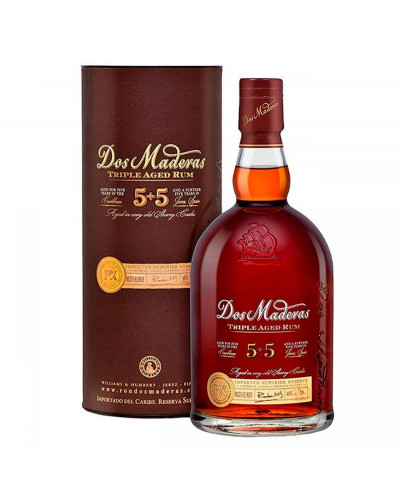 Dos Maderas, 5+5 Years Old PX Triple Aged Superior Reserve Rum 750ml - 
