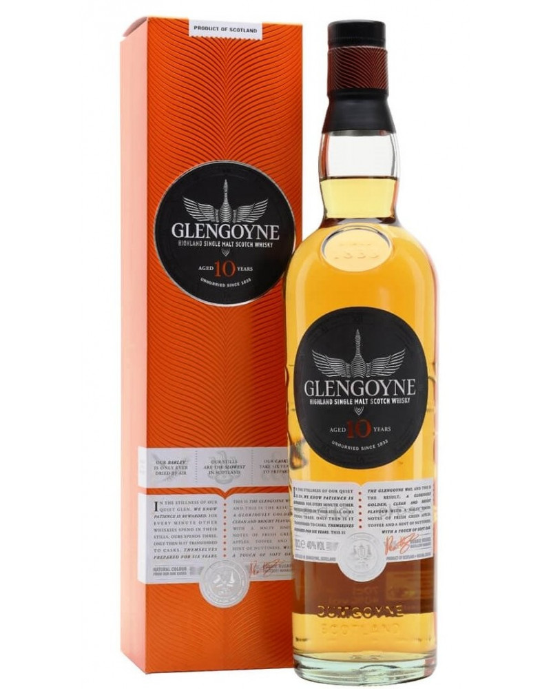 Glengoyne 10 Years Old Highland Single Malt Scotch Whisky 750ml - 