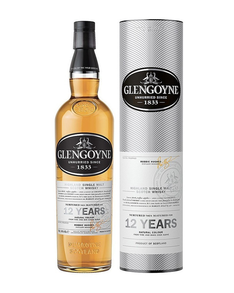 Glengoyne 12 Years Old Highland Single Malt Scotch Whisky 750ml - 