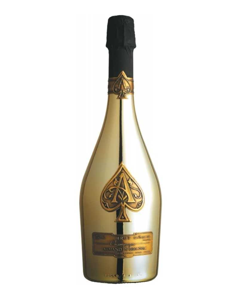 Armand de Brignac Champagne Ace of Spades Gold Bottle 750ml - 