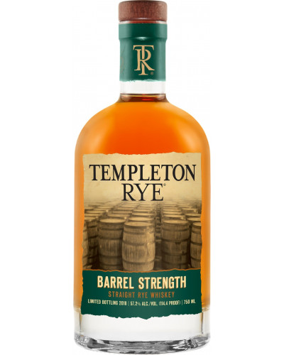 Templeton Barrel Strength Straight Rye Whiskey 750ml - 