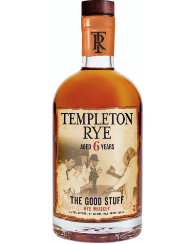 Templeton The Good Stuff 6 Years Old Rye Whiskey 750ml - 