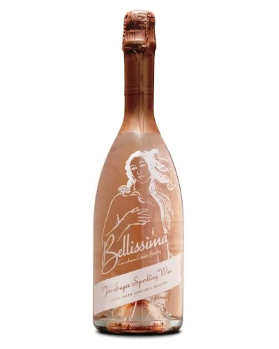 Bellissima Zero Sugar Sparkling Rose Wine - 
