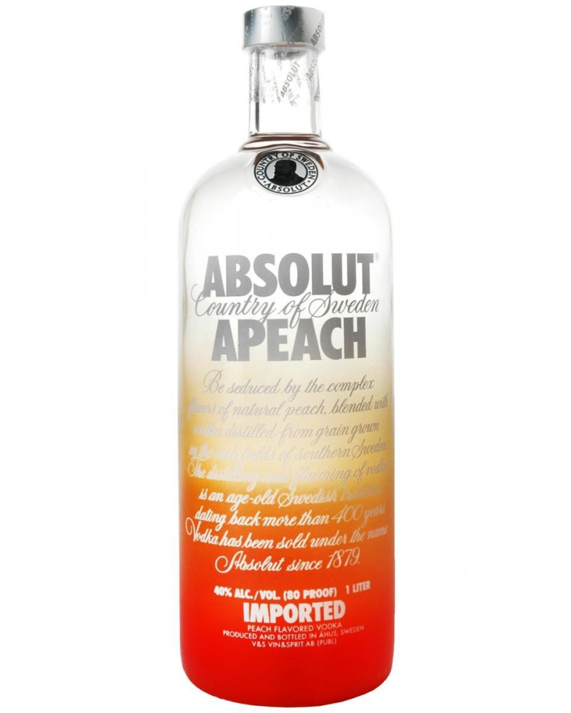 Absolut Vodka Apeach 750ml - 