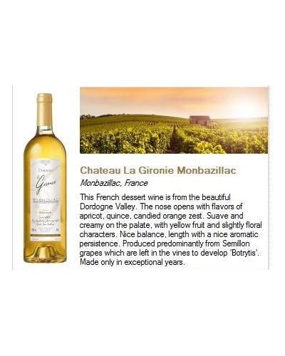 Chateau La Gironie Monbazillac 750ml