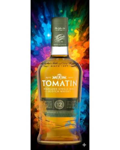Tomatin 12 Year Aged Bourbon & Sherry Casks Highland Single Malt Scotch Whisky 750ml
